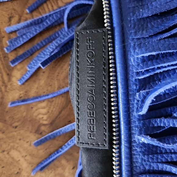 Rebecca Minkoff Blue Fringe Bag - Picture 2 of 3